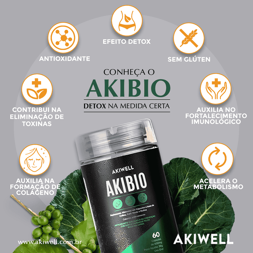 Akibio - Desincha o Corpo e Antioxidante
