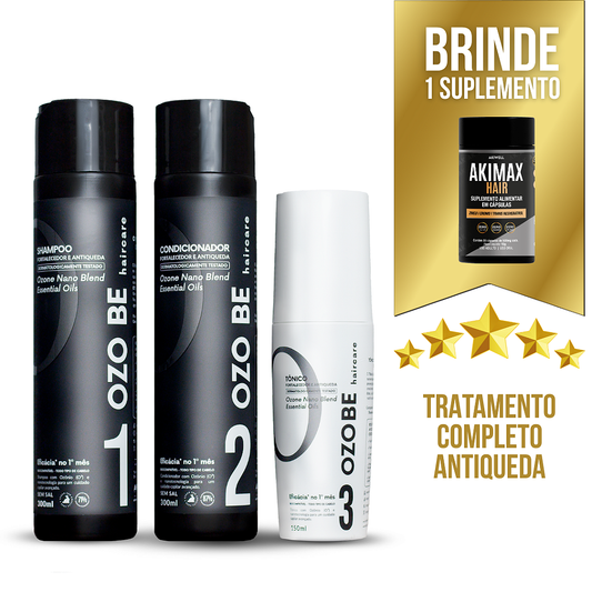 Kit Capilar Antiqueda Ozo Be + 01 Akimax Hair