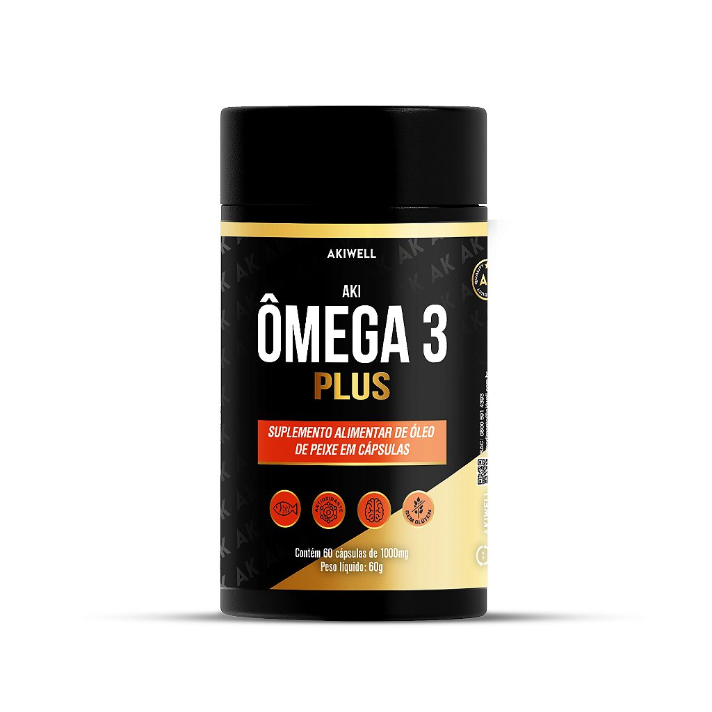 Aki Ômega 3 Plus - 60 cápsulas de 1.000mg
