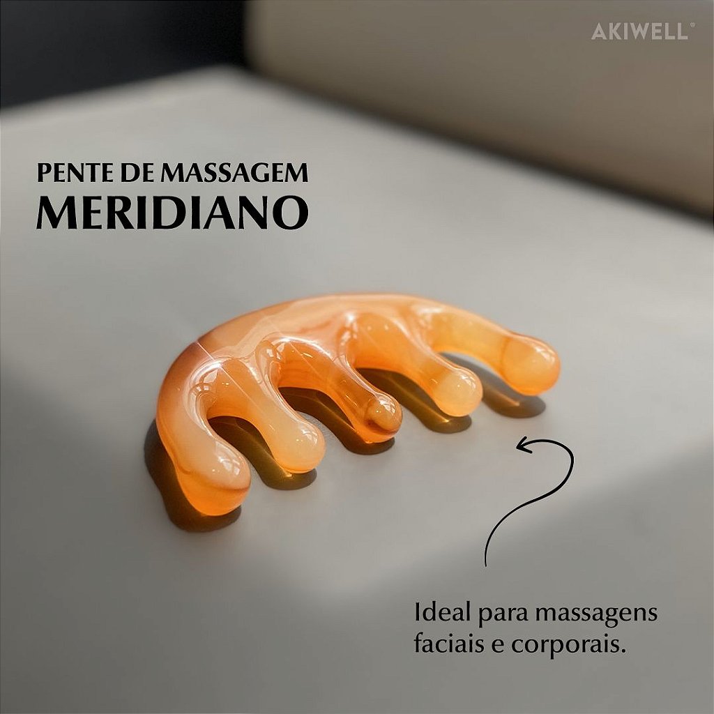 Pente de Massagem Meridiano - Cinco Dentes