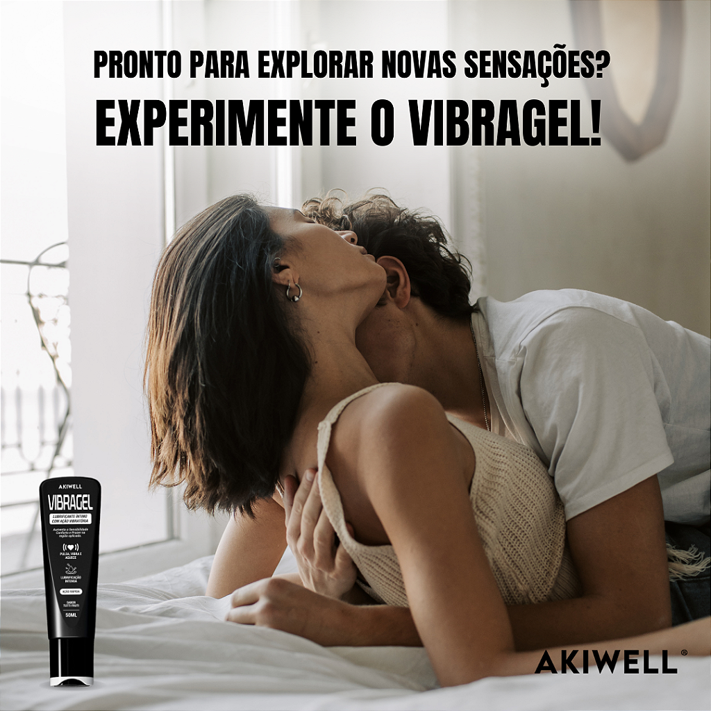 VibraGel 50ml Lubrificante Íntimo Ação Vibratória Sabor Tutti Frutti
