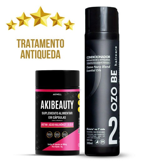 Kit Antiqueda Feminino 01 Condicionador Ozo Be + 01 Akibeauty BRINDE