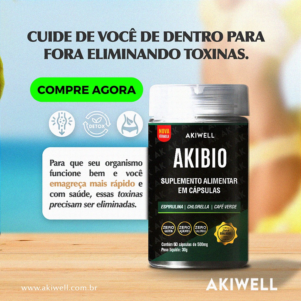 Akibio - Desincha o Corpo e Antioxidante