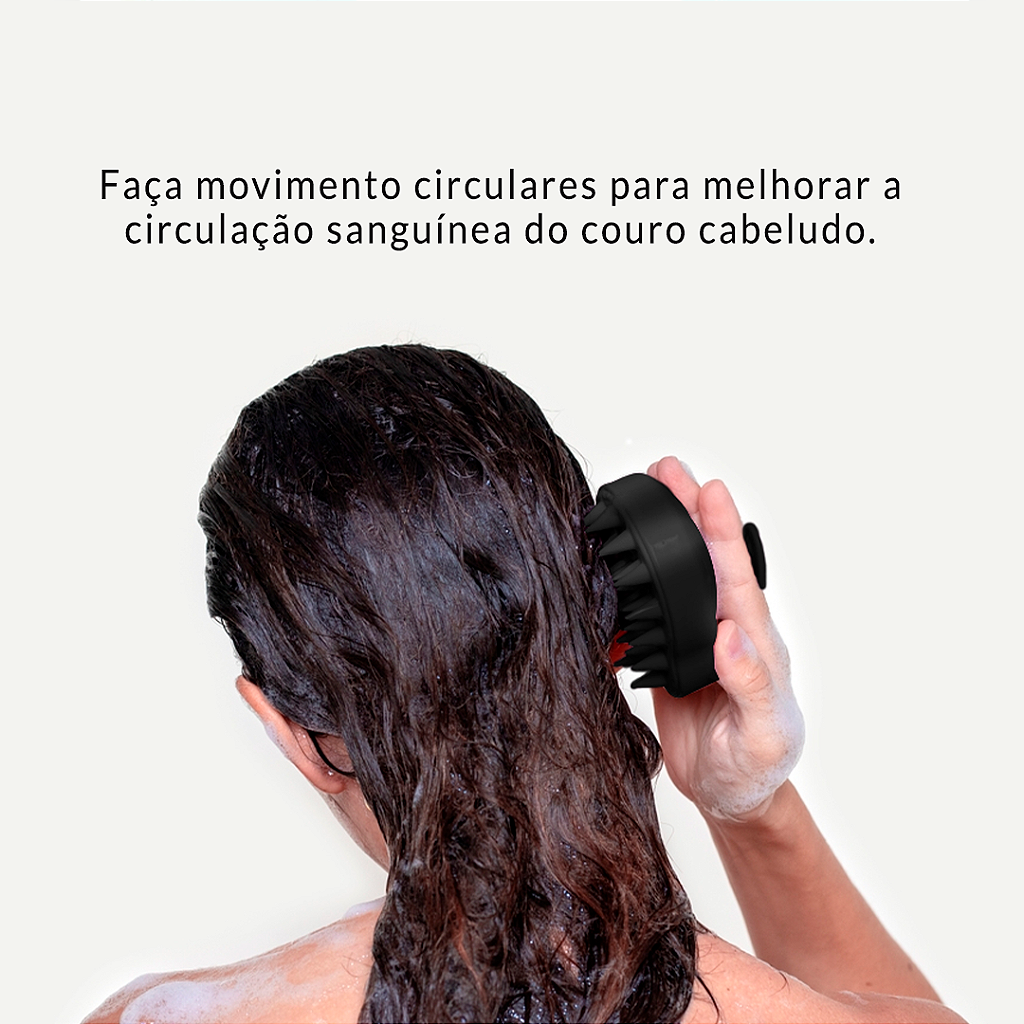Escova Massageadora para Couro Cabeludo