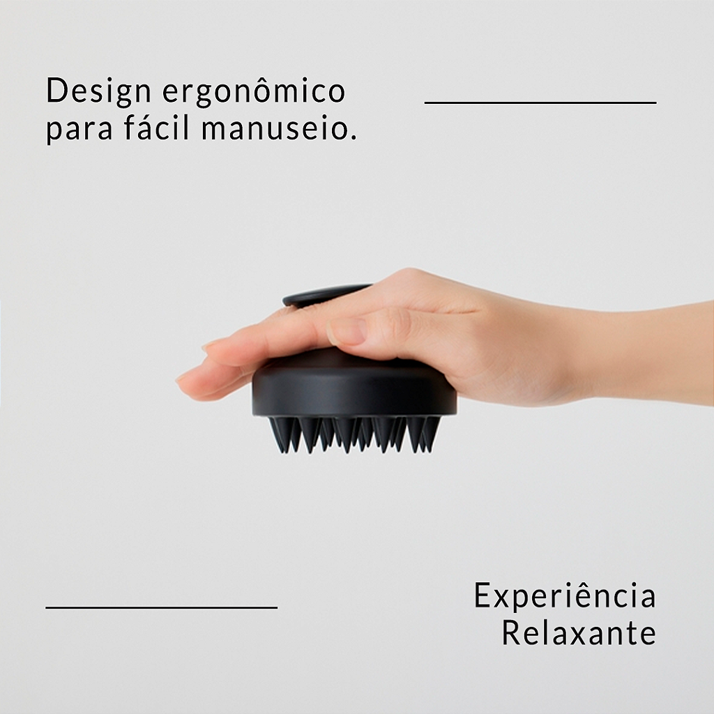 Escova Massageadora para Couro Cabeludo