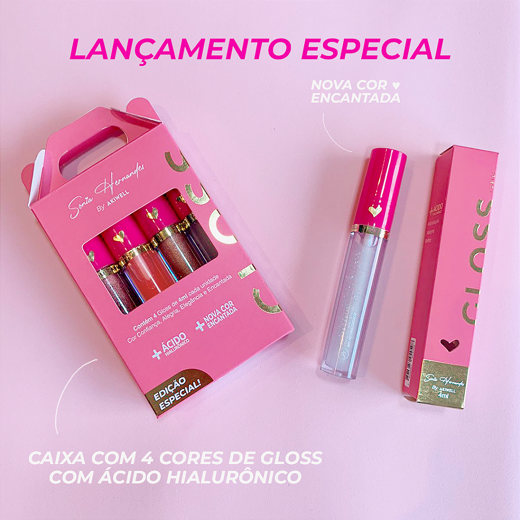 Kit Gloss Harmonia das Cores S.H. - 4 Cores
