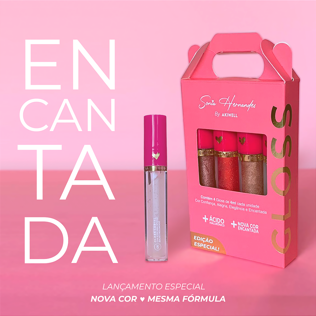 Kit Gloss Harmonia das Cores S.H. - 4 Cores