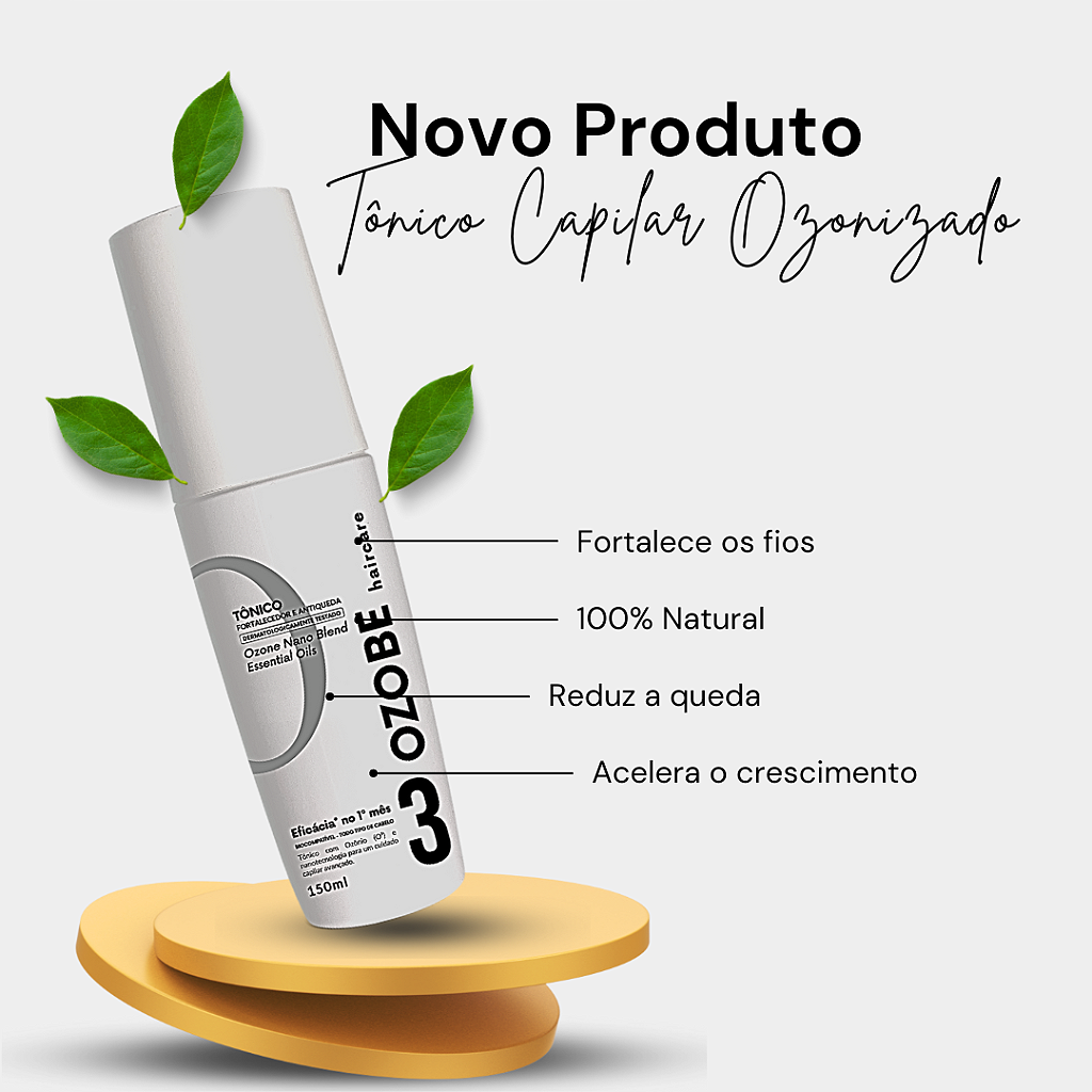 Tônico Capilar Antiqueda Dermatológico Ozonizado Ozo Be 150ml