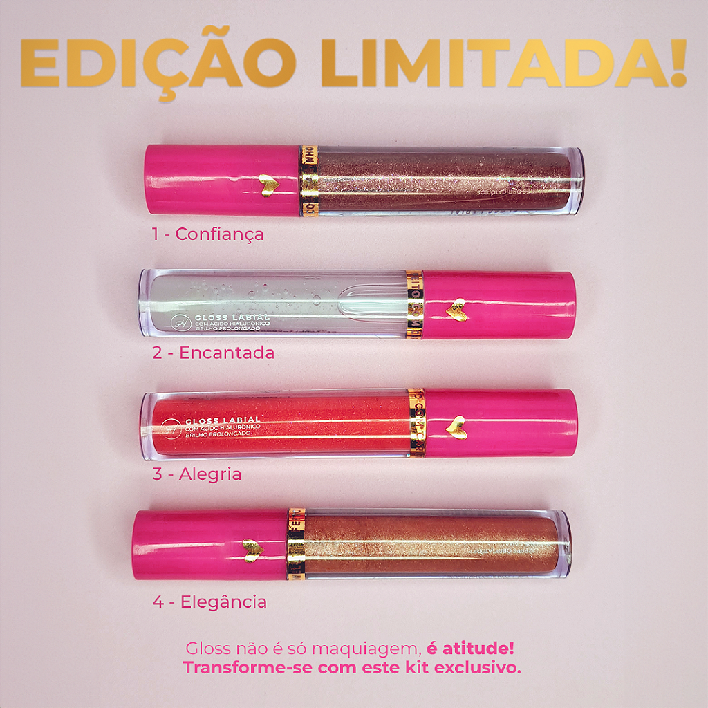 Kit Gloss Harmonia das Cores S.H. - 4 Cores
