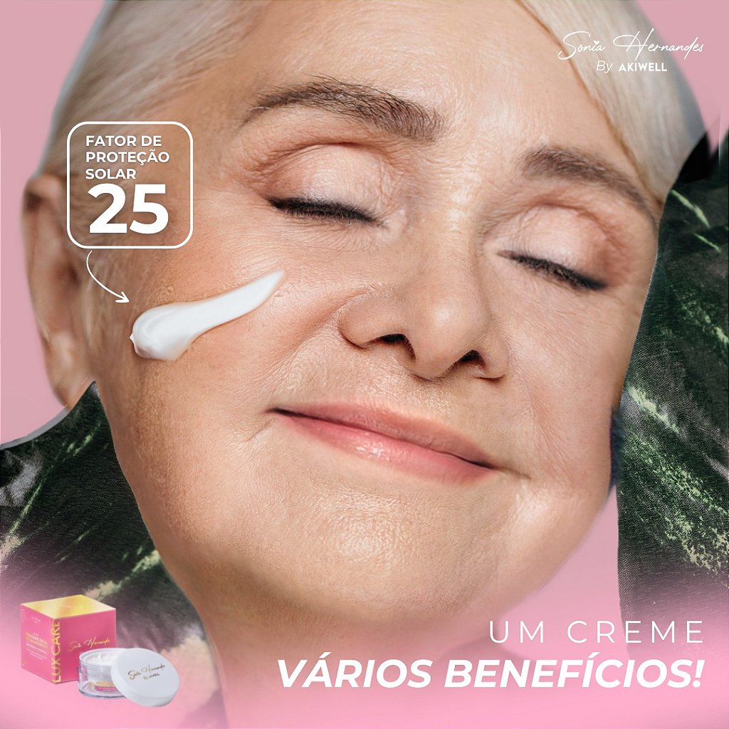 Creme Facial Anti Age Antioxidante Hidratante - Sonia Hernandes